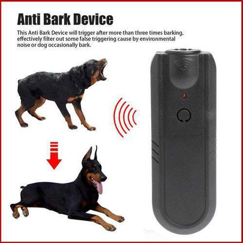 KFX-6210493 Ultrasonic Dog Repeller and Trainer Device for Safe Outdoor Use