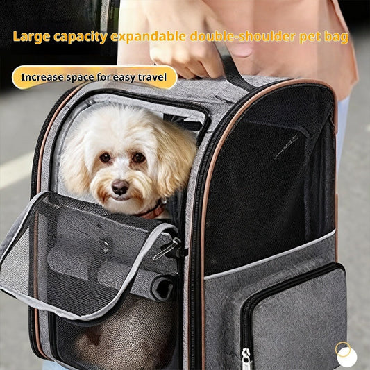 KFX-6211901 Extendable Portable Breathable Pet Handbag for Small Dogs - Solid Color Options Available