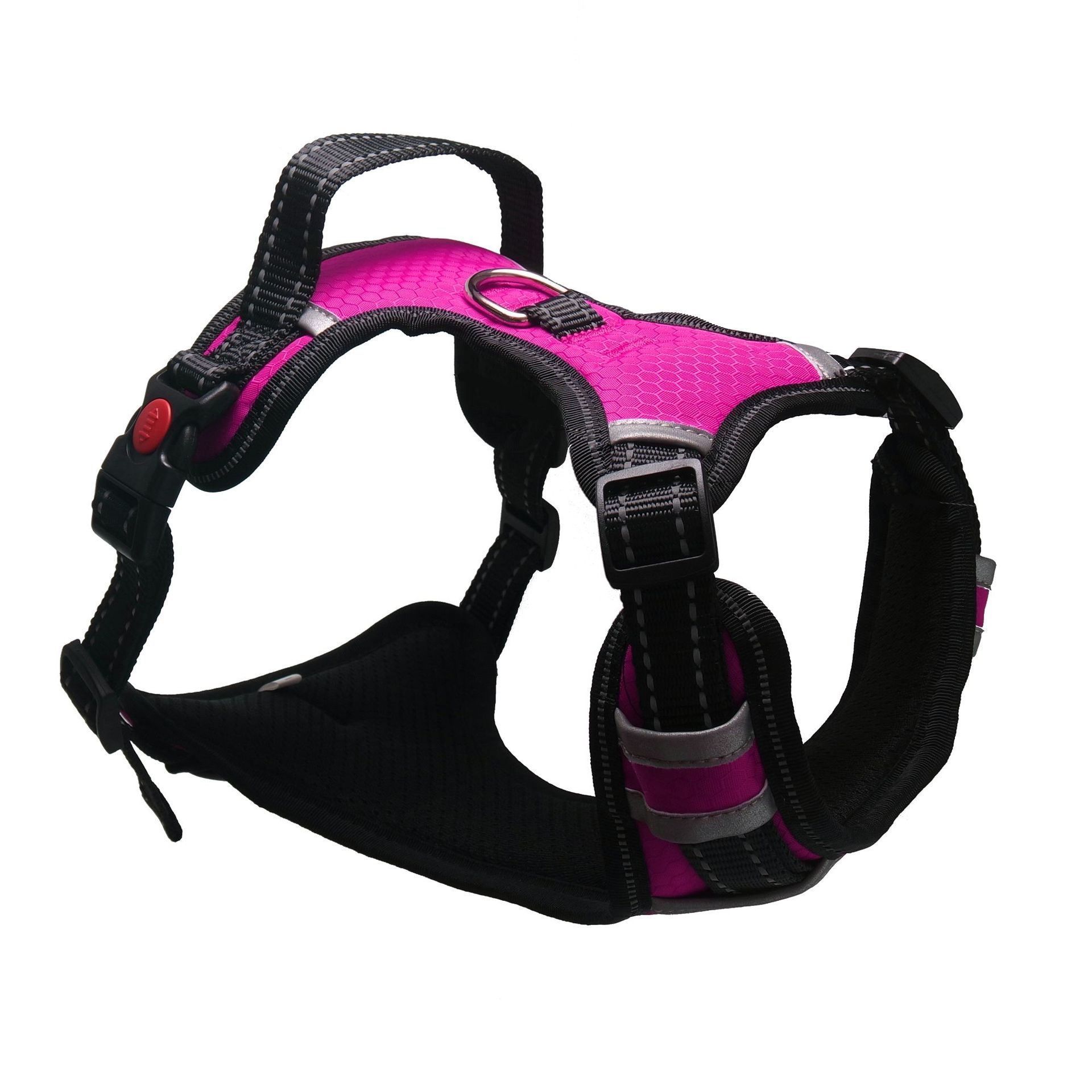 KFX-6213821 Explosion-Proof Medium and Large Dog Harness with Soft Nylon and Mesh Fabric