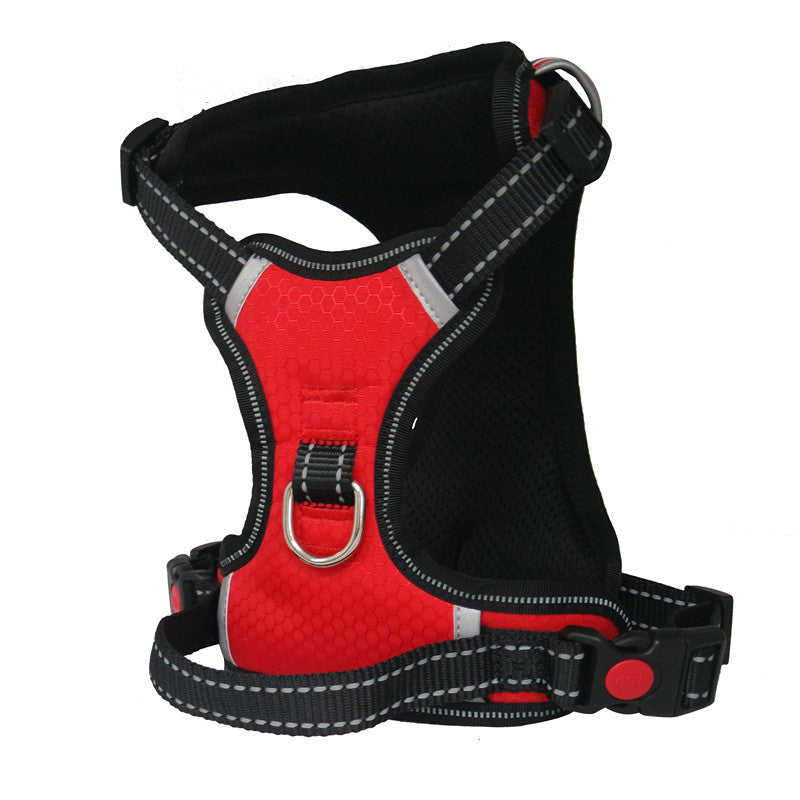 KFX-6213821 Explosion-Proof Medium and Large Dog Harness with Soft Nylon and Mesh Fabric