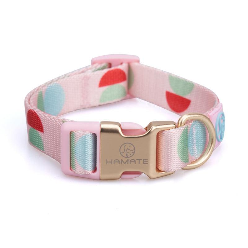 KFX-6214717 Y-Shaped Nylon Chest Strap Leash for Small Dogs - Adjustable Fit with Zinc Alloy Hook