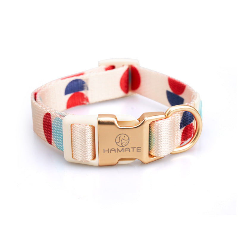KFX-6214717 Y-Shaped Nylon Chest Strap Leash for Small Dogs - Adjustable Fit with Zinc Alloy Hook
