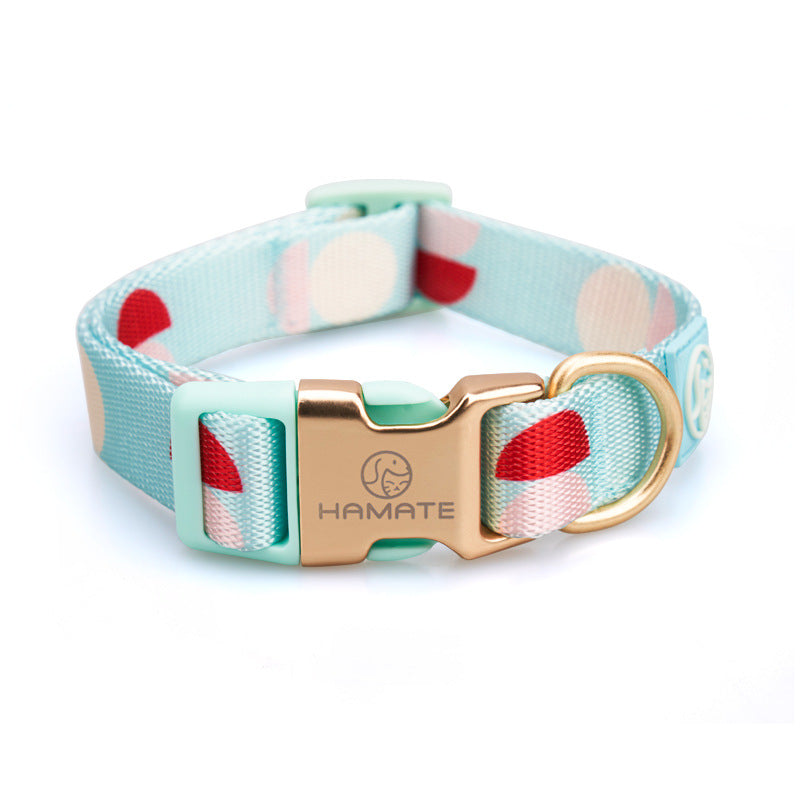 KFX-6214717 Y-Shaped Nylon Chest Strap Leash for Small Dogs - Adjustable Fit with Zinc Alloy Hook