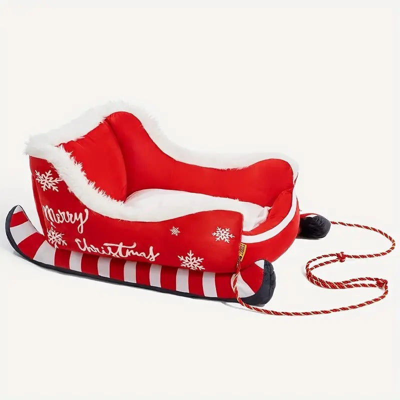 KFX-6215485 Red Elk Sled Nest Pet Bed for Dogs - Available in Small and Medium Sizes