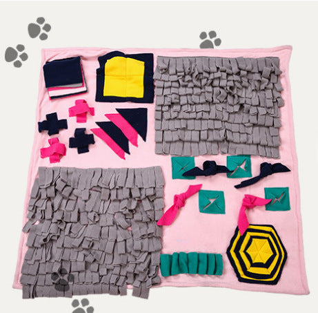 KFX-6217277 Pink Pet Sniffing Pad Mat | Cloth 100x70cm Training and Enrichment Activity