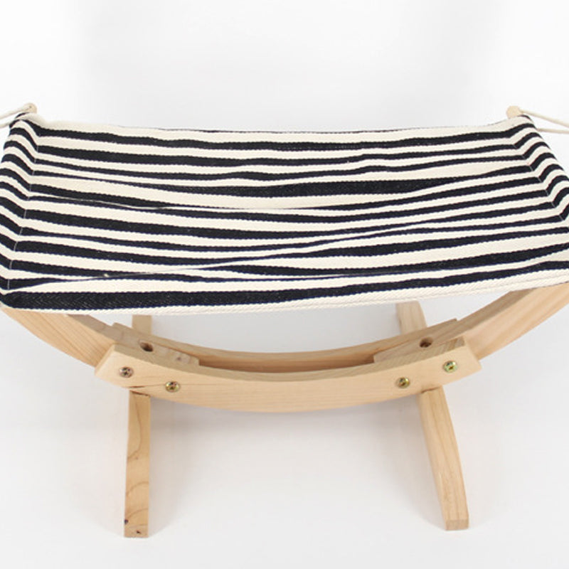KFX-6222781 Removable and Washable Breathable Cat Hammock with Wooden Frame and Plush Mattress