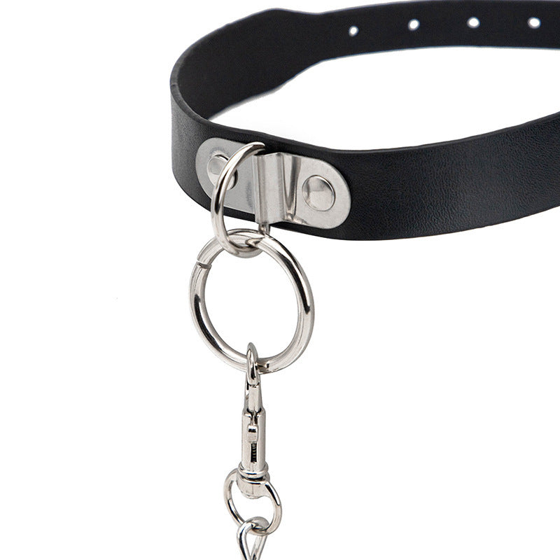 KFX-6223805 Belleish Interactive Collar - Variety of Styles in Black and Red, PU Material, Perfect for Roleplaying