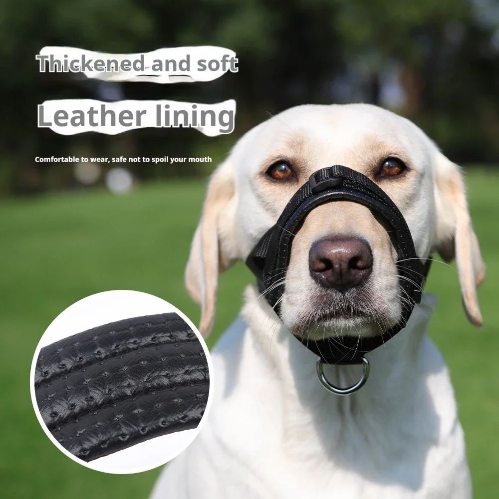 KFX-6224445 Adjustable Anti-Bite & Anti-Barking Dog Muzzle with Soft Foam and Enhanced Comfort