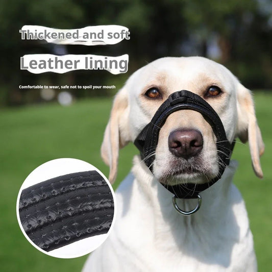 KFX-6224445 Adjustable Anti-Bite & Anti-Barking Dog Muzzle with Soft Foam and Enhanced Comfort