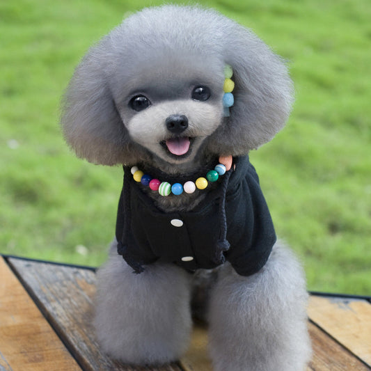 KFX-6226237 Cozy Autumn and Winter Pet Hoodie with Coat and Cap in Various Colors