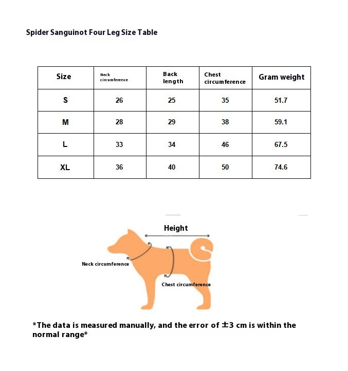 KFX-6227517 Personalized Halloween Bloodshot Spider Skirt for Dogs, Casual Pet Clothing in Multiple Sizes