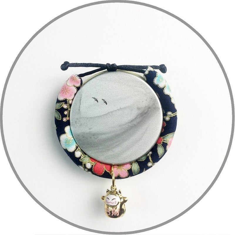 KFX-6228925 Small Pet Collar with Japanese Bell for Cats and Dogs - Multiple Styles Available