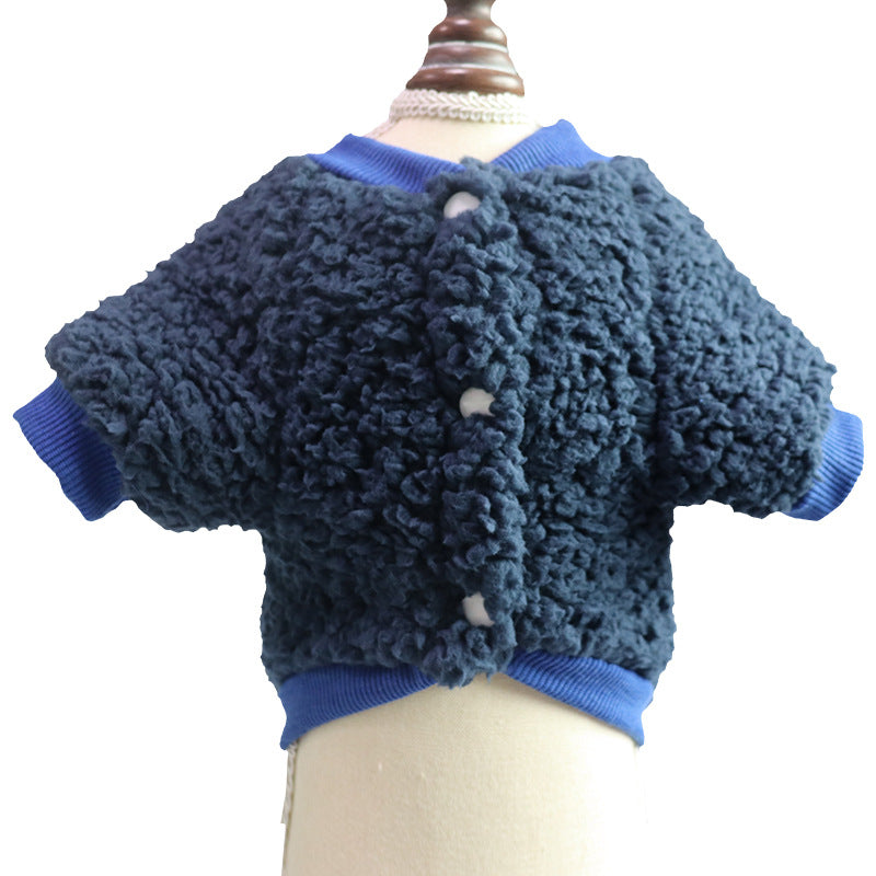 KFX-6229309 Cozy Cotton Wool Two-Legged Pet Sweater for All Seasons