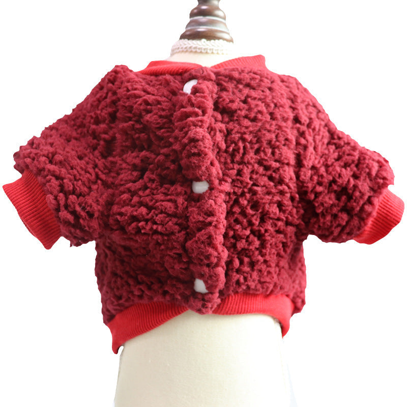 KFX-6229309 Cozy Cotton Wool Two-Legged Pet Sweater for All Seasons