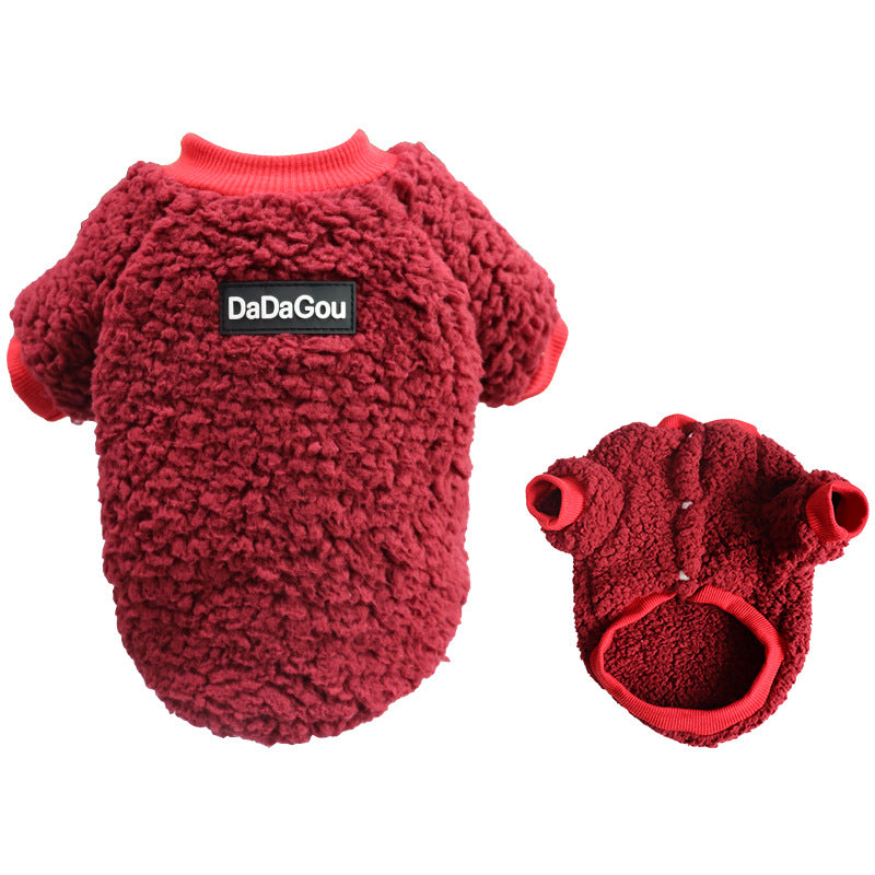 KFX-6229309 Cozy Cotton Wool Two-Legged Pet Sweater for All Seasons