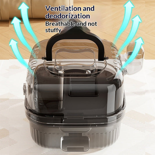 KFX-6233149 Portable Outdoor Hamster Travel Cage with Water Dispenser and Running Wheel