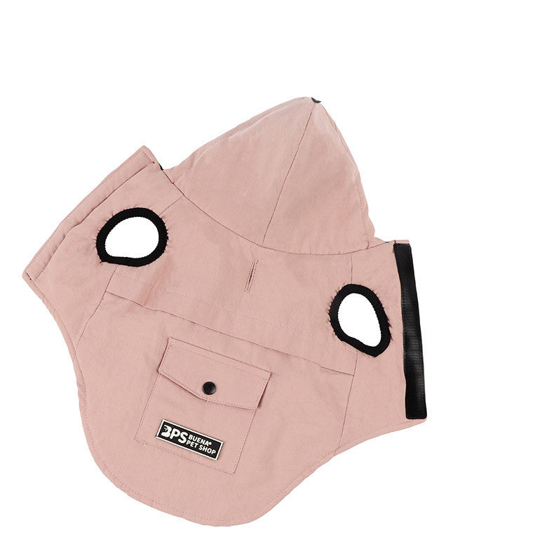 KFX-6237245 Corgi Bichon Cozy Velvet Hooded Vest for Pets - Autumn & Winter Wear