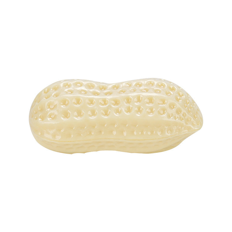 KFX-6237501 Interactive Sounding Dog Toy - Durable TPR Peanut Shaped Design, 14*8cm, 130g