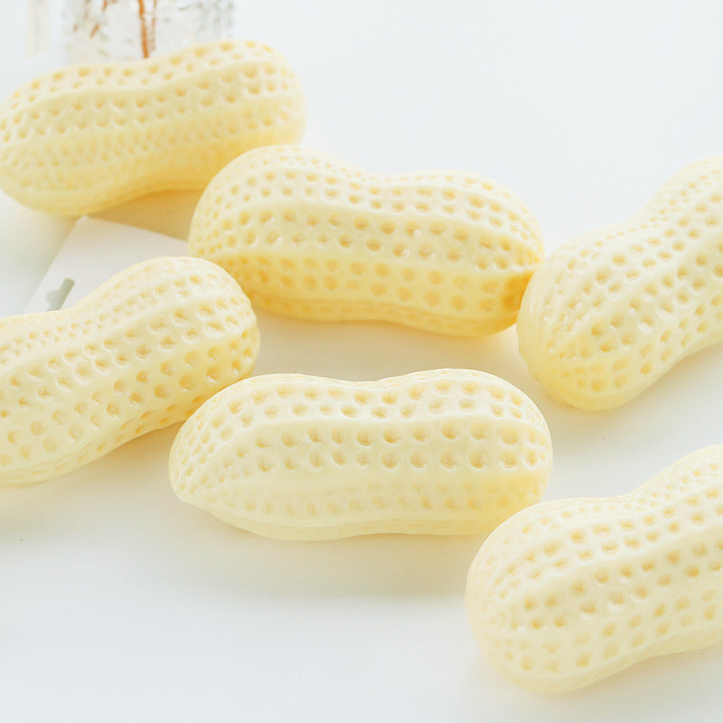 KFX-6237501 Interactive Sounding Dog Toy - Durable TPR Peanut Shaped Design, 14*8cm, 130g