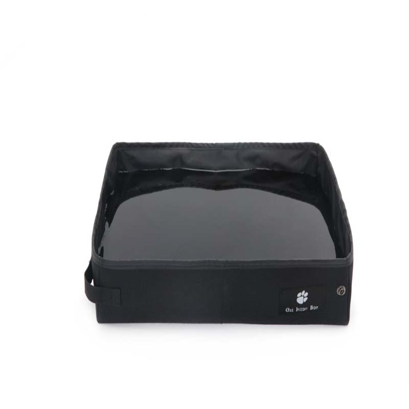 KFX-6238141 Portable Folding Cat Litter Box for Travel - Waterproof Oxford Cloth Design