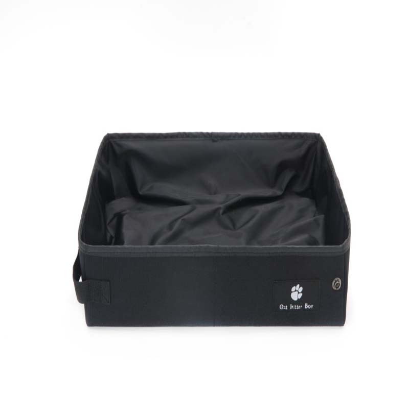 KFX-6238141 Portable Folding Cat Litter Box for Travel - Waterproof Oxford Cloth Design