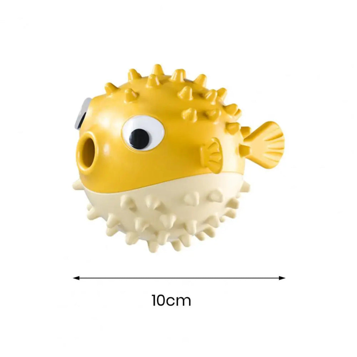 KFX-6239933 Durable Fish-Shaped Dog Chew Toy for Aggressive Chewers - Squeaky Teeth Grinding Toy for All Dog Sizes