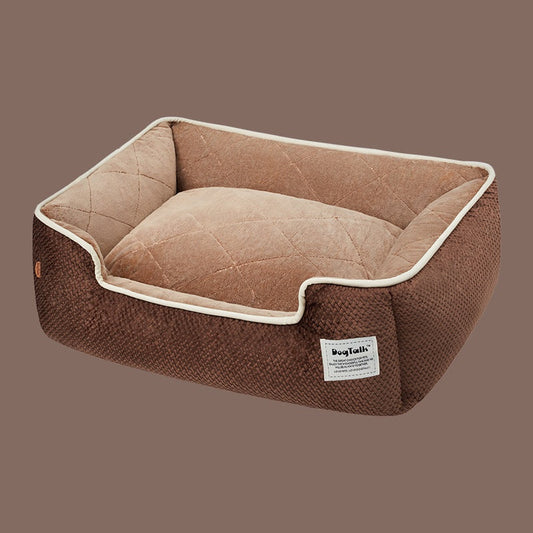KFX-6242493 Detachable and Washable Thickened Winter Warmth Dog and Cat Bed in Various Sizes and Colors