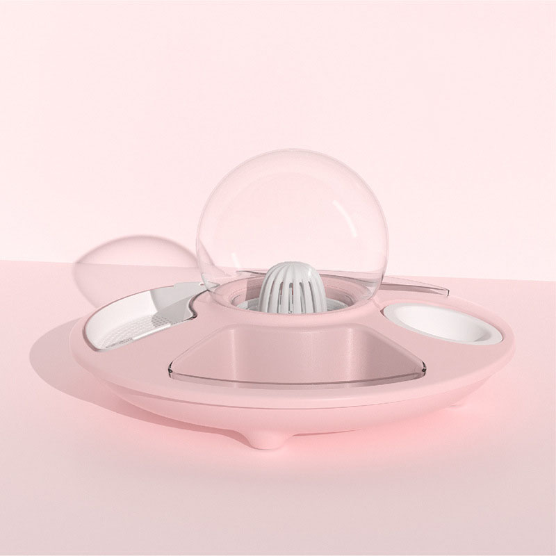 KFX-6242621 UFO Bowl with Anti-Overturning Feeder - Multiple Color Options and Placemat Designs