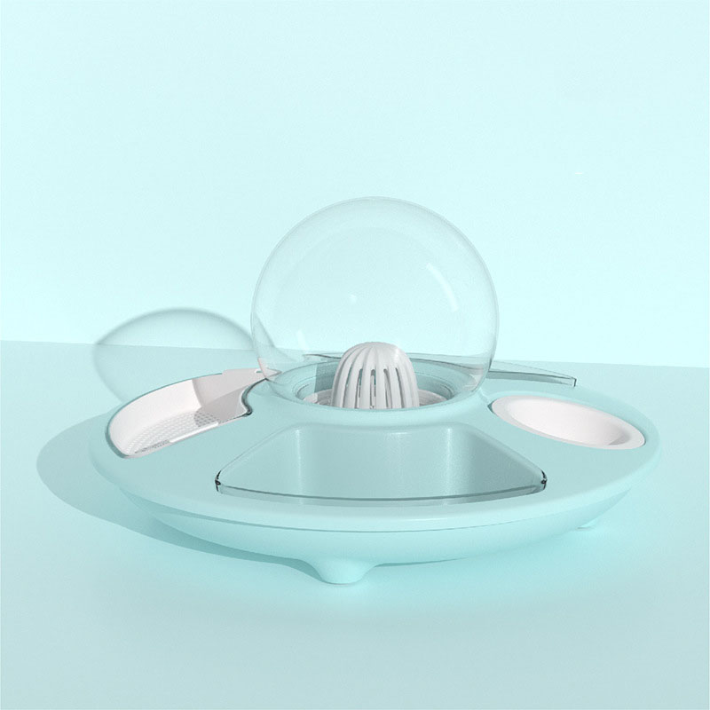 KFX-6242621 UFO Bowl with Anti-Overturning Feeder - Multiple Color Options and Placemat Designs