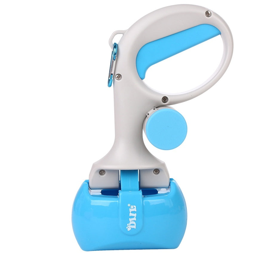 KFX-6244669 2-in-1 Portable Pet Toilet Picker with Curved Grip & Garbage Bags