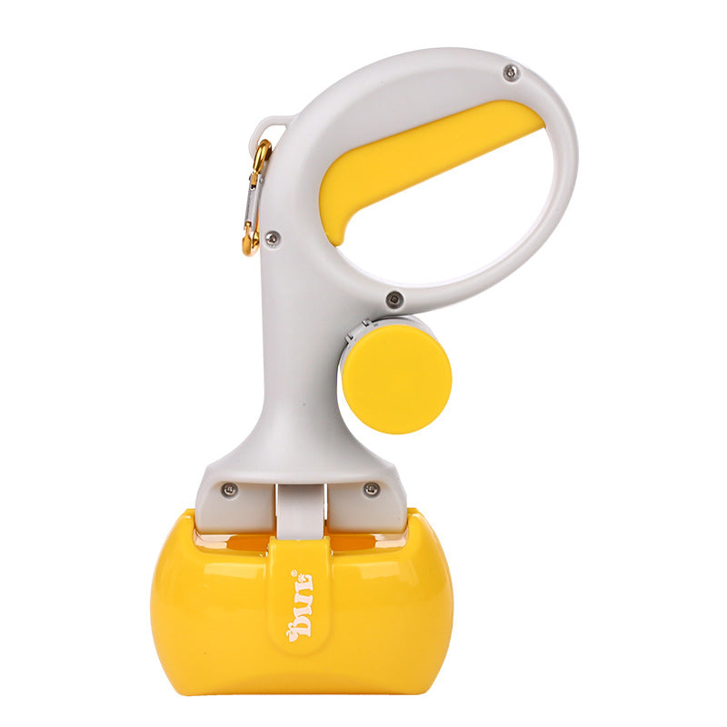 KFX-6244669 2-in-1 Portable Pet Toilet Picker with Curved Grip & Garbage Bags