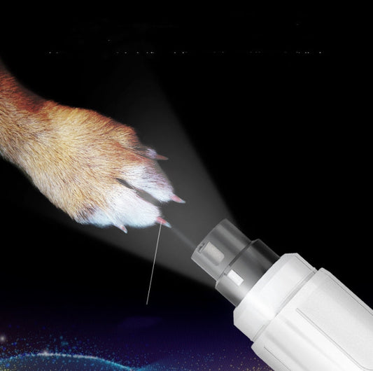 KFX-6246205 Electric Pet Nail Clipper with LED Light for Cats and Dogs - Professional Grooming Tool