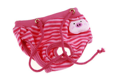 KFX-6246589 Reusable Cotton Dog Diaper Pants for Female Pets - Sizes S-XL