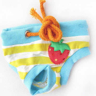 KFX-6246589 Reusable Cotton Dog Diaper Pants for Female Pets - Sizes S-XL