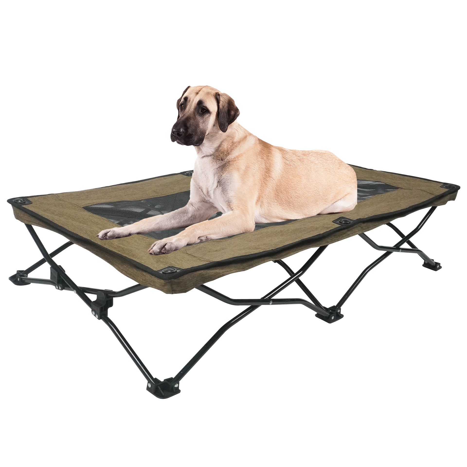 KFX-6246845 Double Layer Fabric Large Foldable Pet Bed - Soft, Cozy Design for Medium to Large Dogs