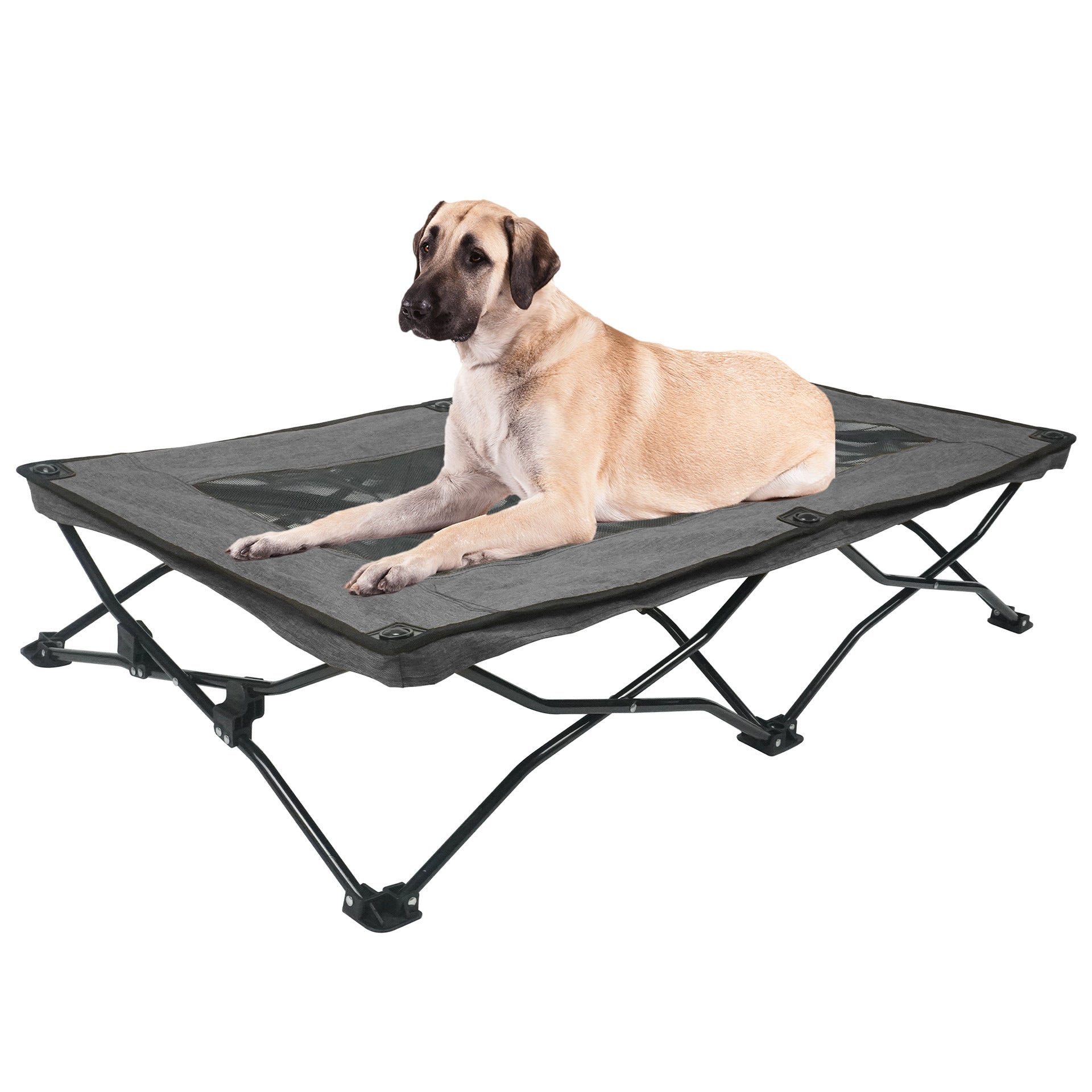 KFX-6246845 Double Layer Fabric Large Foldable Pet Bed - Soft, Cozy Design for Medium to Large Dogs