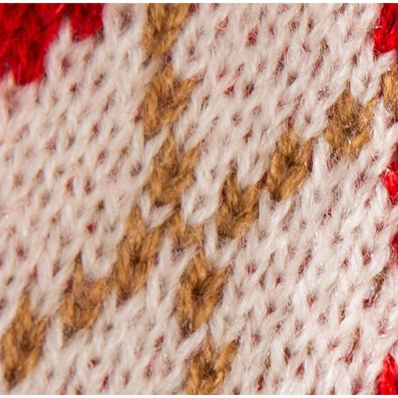 KFX-6246973 Diamond-Patterned Cherry Embroidered Sweater for Small and Medium Dogs and Cats