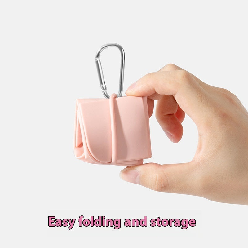KFX-6248381 Folding Pet Outing Bowl for Dogs and Cats - Silicone, 500ml in Various Colors