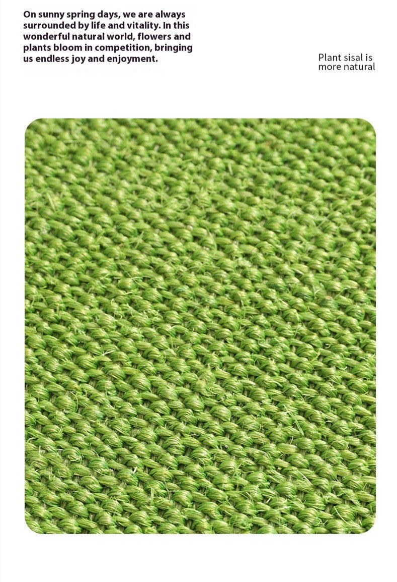 KFX-6250045 Sisal Cat Scratching Pad with Floral Design, 80CM Diameter, Durable & Non-Chip Protection