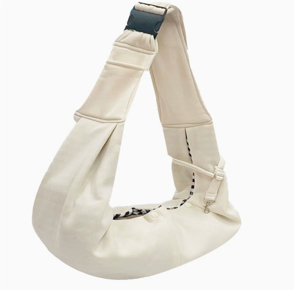 KFX-6250429 Foldable Portable Crossbody Pet Bag with Adjustable Strap - Multiple Colors Available