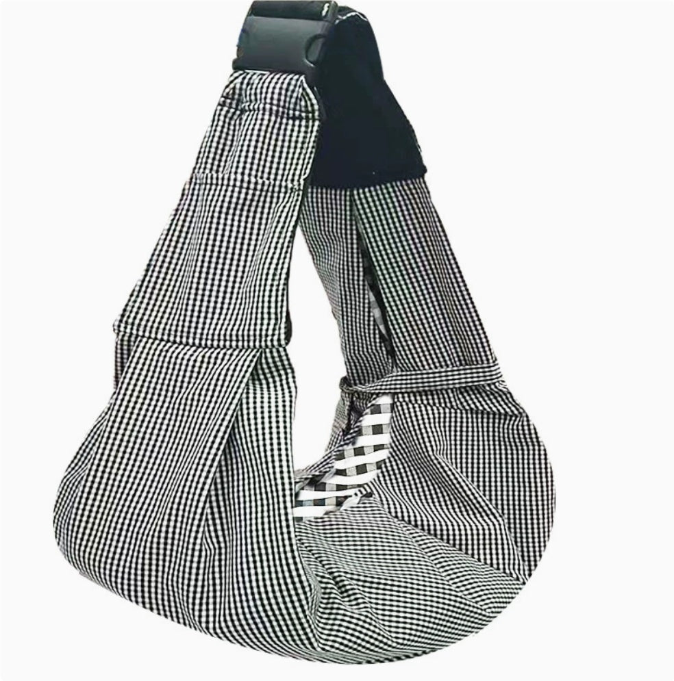 KFX-6250429 Foldable Portable Crossbody Pet Bag with Adjustable Strap - Multiple Colors Available