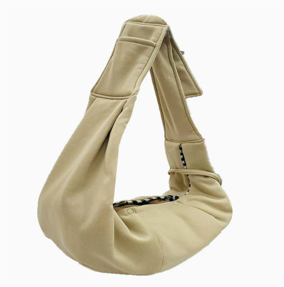 KFX-6250429 Foldable Portable Crossbody Pet Bag with Adjustable Strap - Multiple Colors Available