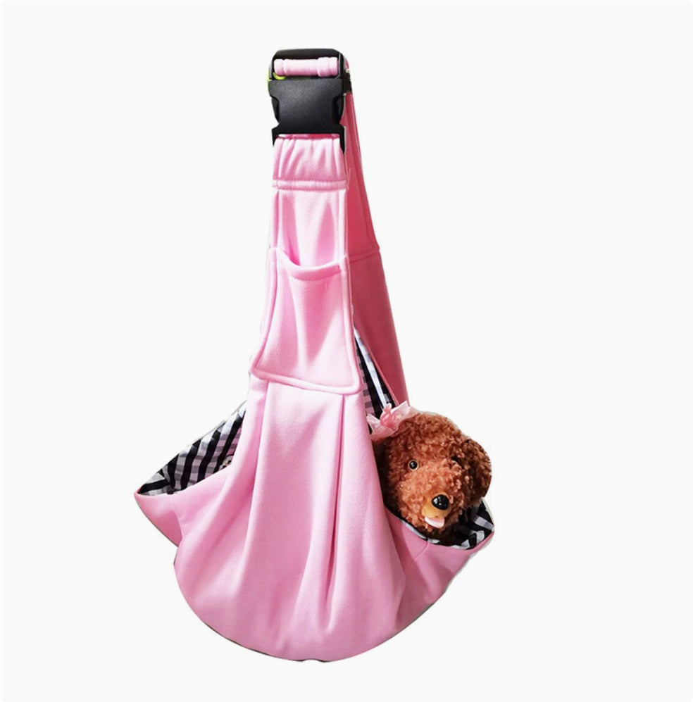 KFX-6250429 Foldable Portable Crossbody Pet Bag with Adjustable Strap - Multiple Colors Available