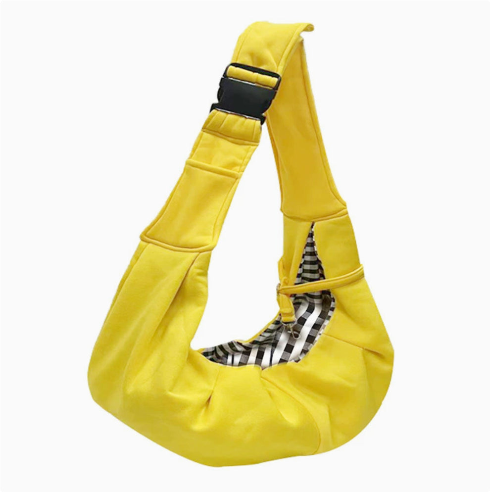 KFX-6250429 Foldable Portable Crossbody Pet Bag with Adjustable Strap - Multiple Colors Available