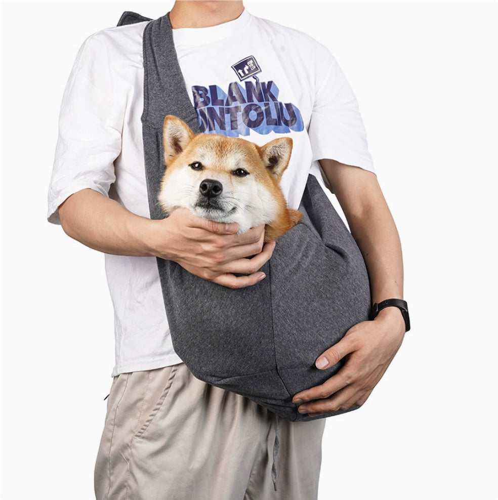 KFX-6250429 Foldable Portable Crossbody Pet Bag with Adjustable Strap - Multiple Colors Available