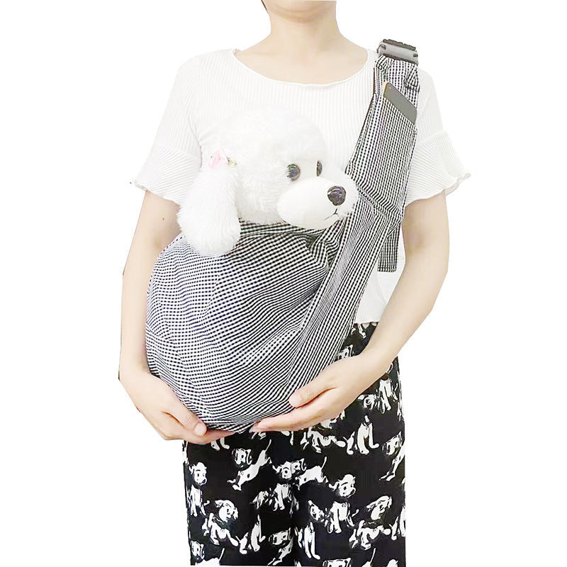 KFX-6250429 Foldable Portable Crossbody Pet Bag with Adjustable Strap - Multiple Colors Available