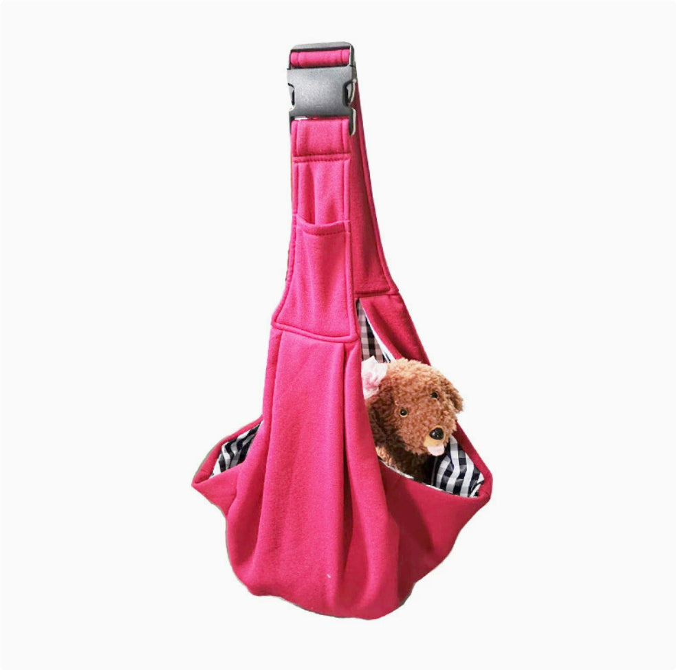 KFX-6250429 Foldable Portable Crossbody Pet Bag with Adjustable Strap - Multiple Colors Available