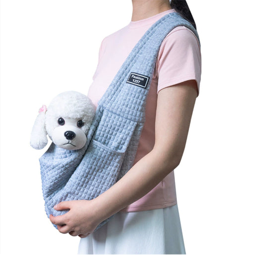 KFX-6250429 Foldable Portable Crossbody Pet Bag with Adjustable Strap - Multiple Colors Available
