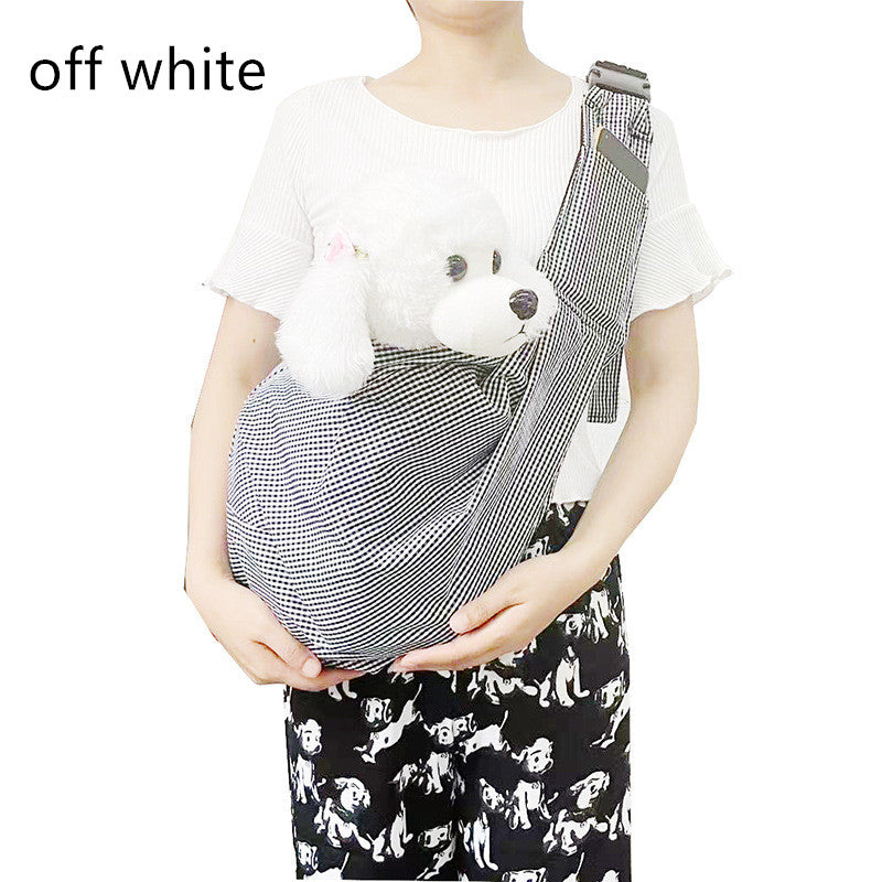 KFX-6250429 Foldable Portable Crossbody Pet Bag with Adjustable Strap - Multiple Colors Available
