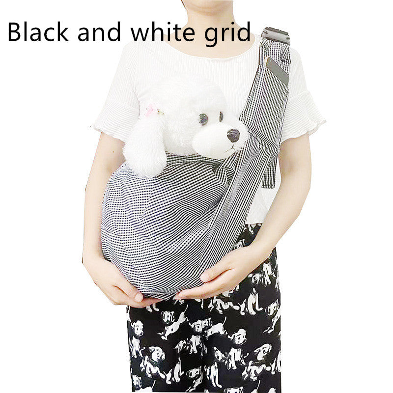KFX-6250429 Foldable Portable Crossbody Pet Bag with Adjustable Strap - Multiple Colors Available